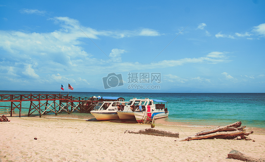 马来西亚美人鱼岛 海岛风景图片