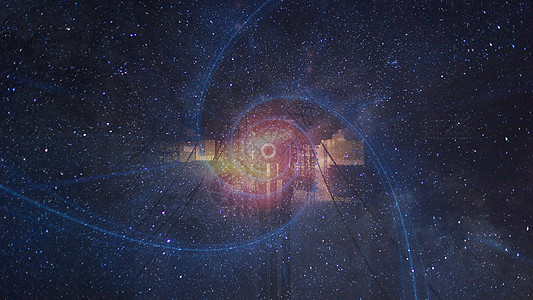 星空科技黑洞背景高清图片