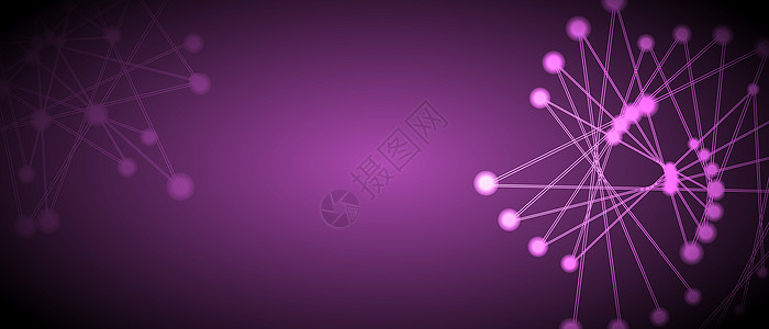 紫色科技banner背景图片