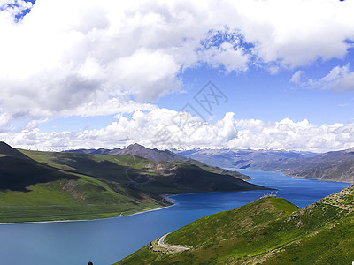 山川河流俯瞰河水高清图片