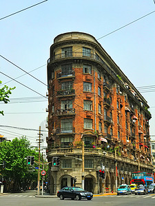 上海武康路上海武康大楼背景