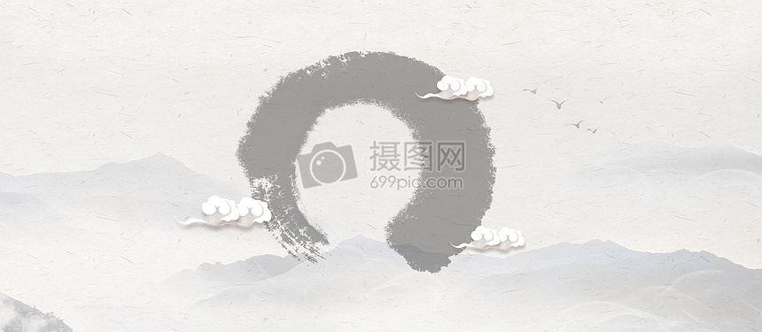 中国风宣纸背景banner图片