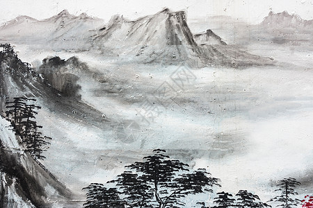 中国传统水墨国画艺术背景图片