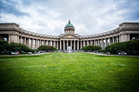 俄罗斯圣彼得堡喀山大教堂背景图片