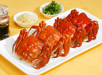 螃蟹红色大榜蟹高清图片