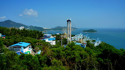 游乐设施香港海洋公园背景