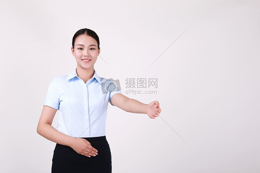 职业女性鞠躬动作图片