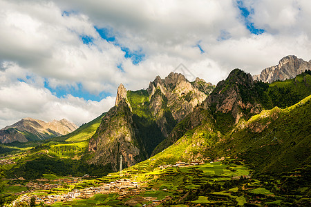 大气图片神山扎尕那背景