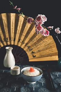一碗米饭中国风图片