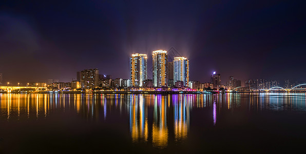 大气欧式建筑重庆夜景背景