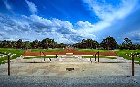 简约街景澳洲战争纪念馆背景