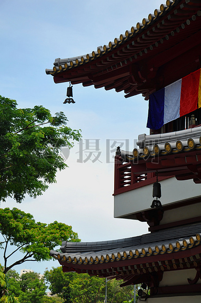 新加坡寺庙小景图片