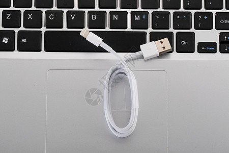 笔记本USB接口数据线背景
