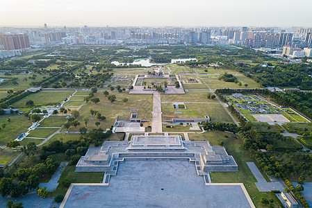 鸟瞰大明宫长安广场高清图片