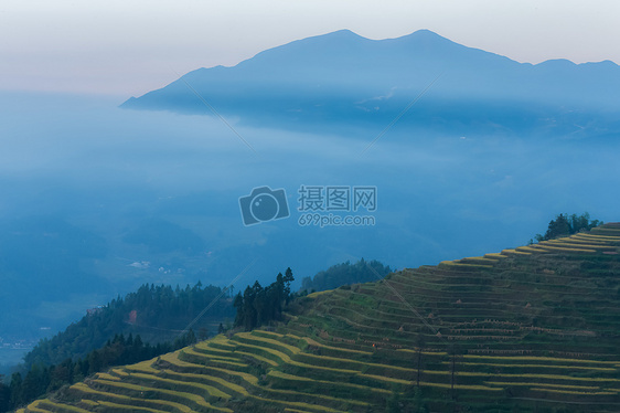 湖南紫鹊界梯田云海自然美景图片