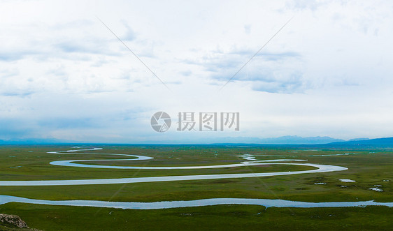 新疆巴音布鲁克九曲十八弯美景靓图图片