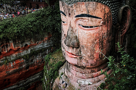 乐山大佛旅游背景高清图片