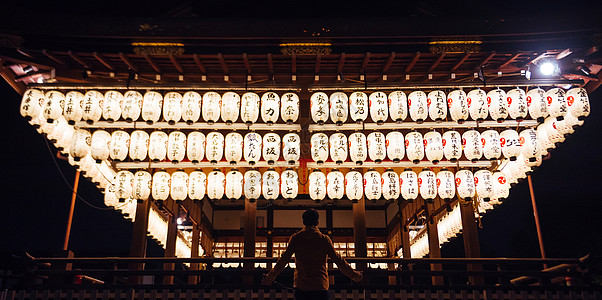 日本旅游日式特色灯笼背景