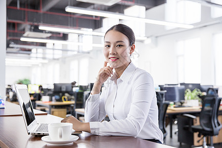 销售网络开放办公的商务职业白领女性背景