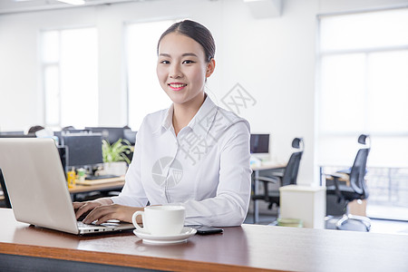 行政服务开放办公的商务职业白领女性背景