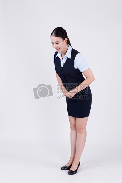 美女美女客服放屁弯腰视频忍不住鞠躬商业图片