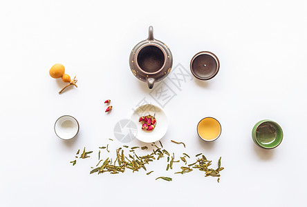 茶水组合茶品生活背景