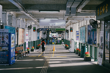 香港旅游景点香港尖沙咀天星码头背景