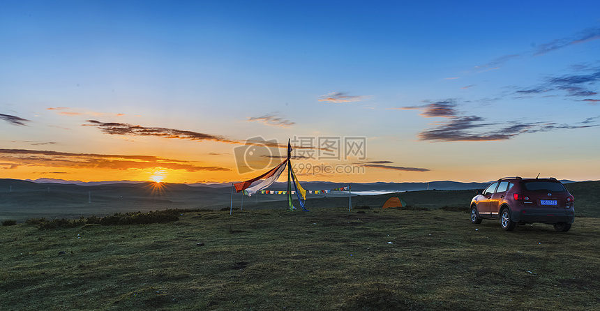 诺尔盖草原的晨曦图片