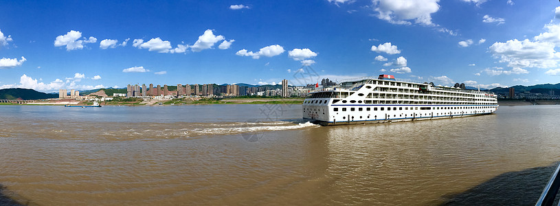 沿途美景长江三峡背景