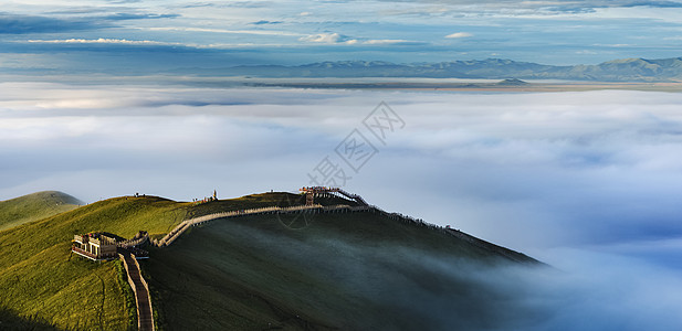 秋草地甘南风采背景