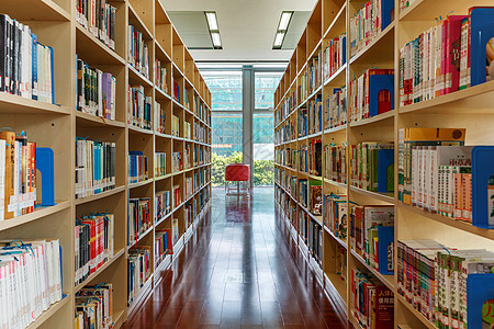 宽敞明亮的图书馆阅览室地板高清图片素材