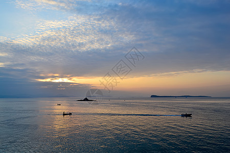 南澳海边夕阳图片