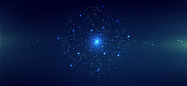 科技科幻商务线条星空蓝色蓝色科技背景设计图片