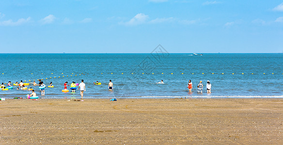 创意海浪沙滩背景