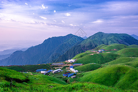 小台农芒武功山营地背景