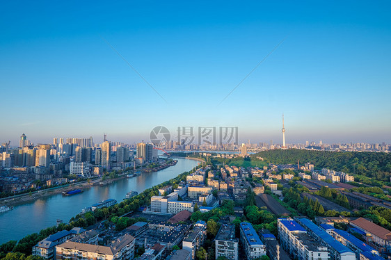 武汉城市风景汉江流域风光图片