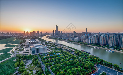 武汉琴台武汉城市风景琴台剧院背景