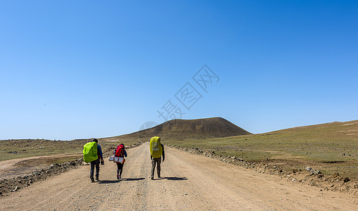 乌兰哈达火山群背包客背景