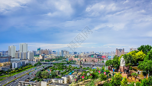 新疆大枣乌鲁木齐城市景观背景