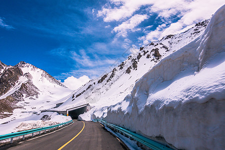 公路隧道新疆独库公路背景