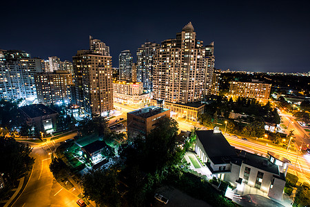 加拿大夜景多伦多夜景高清图片