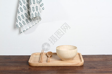 日式木制品素材背景图片