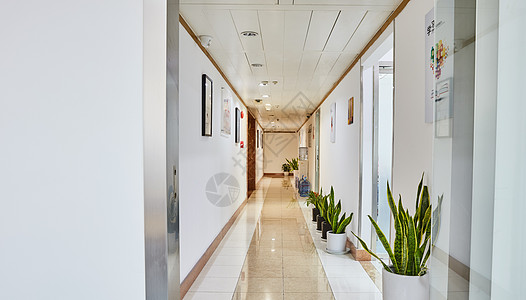 办公室内空间长廊背景图片