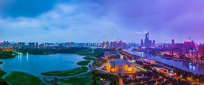 武汉汉阳月湖风景区全貌接片图图片