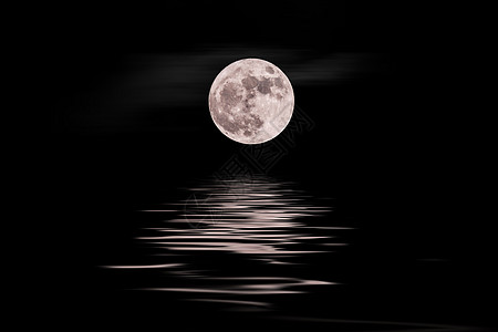 青海湖月夜月色背景高清图片
