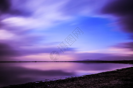 青海湖夕阳图片