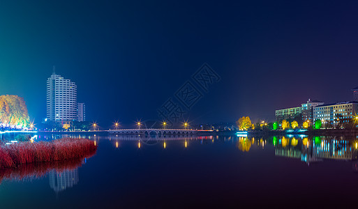 写字楼电梯城市建筑夜景美图背景