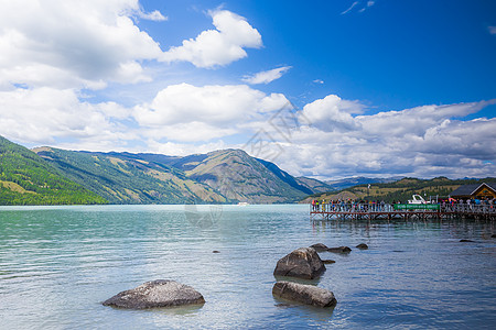 喀拉俊草原新疆喀拉斯湖景区美图背景