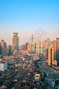 上海城市中心区高清图片