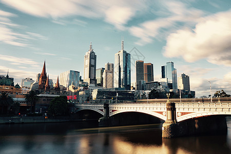 国外城市建筑澳大利亚城市风光背景